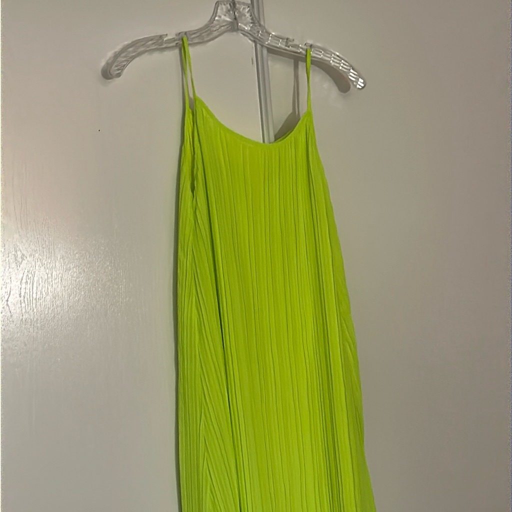 Long Lime Green Dress No Tag Size Small